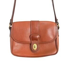 1994 Coach Sheridan Mayfield Pebbled Bag #4224 Saddle Tan – Rare Vintage Find